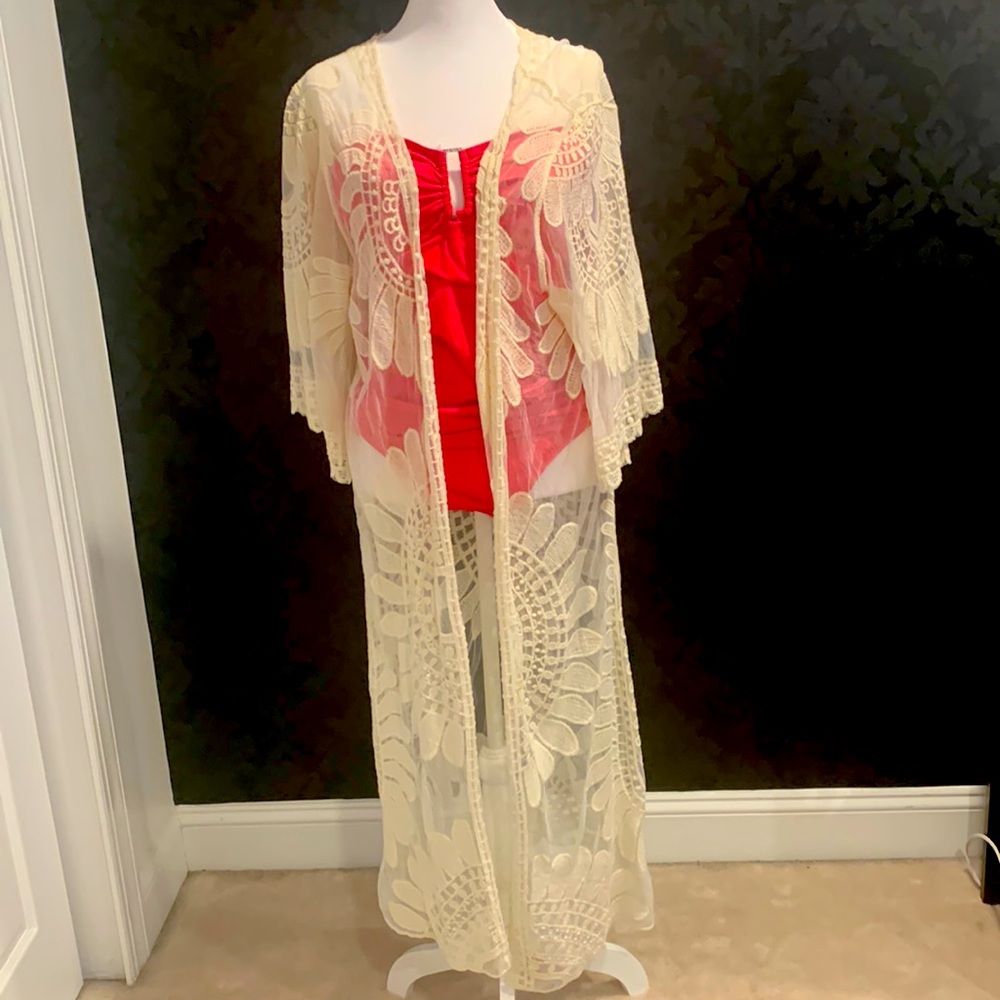 Bohemian lace wrap.